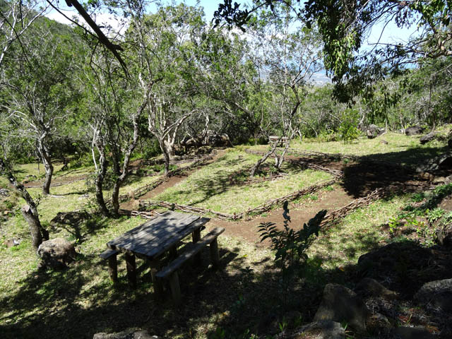 L'aire de pique-nique avant d'arriver aux Canaux
