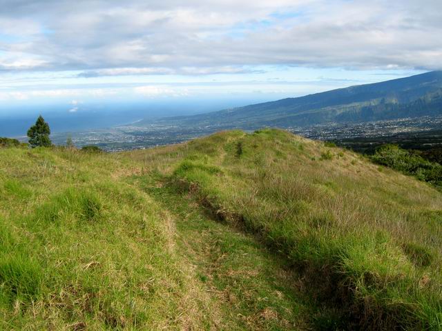 Très agréable sentier avec de magnifiques panoramas au Piton la Mare