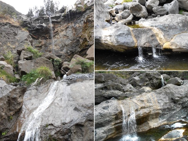 Agréable bruit de chutes d'eau le long du Bras Rouge