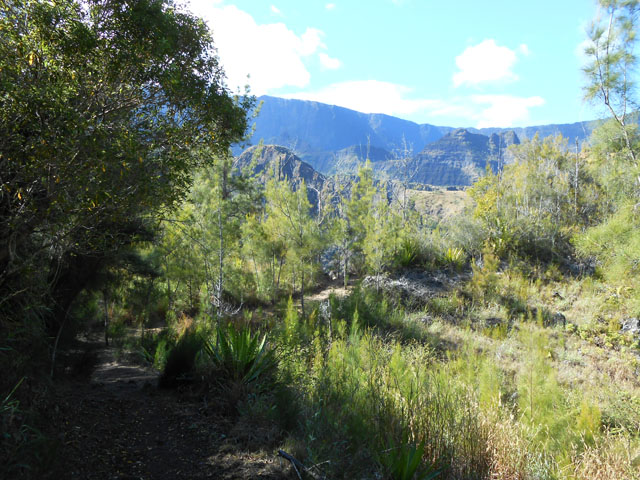 La seule partie plate avant les filaos, trop courte pour reposer