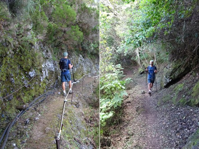 La traversée est une balade même si le sentier est parfois en corniche