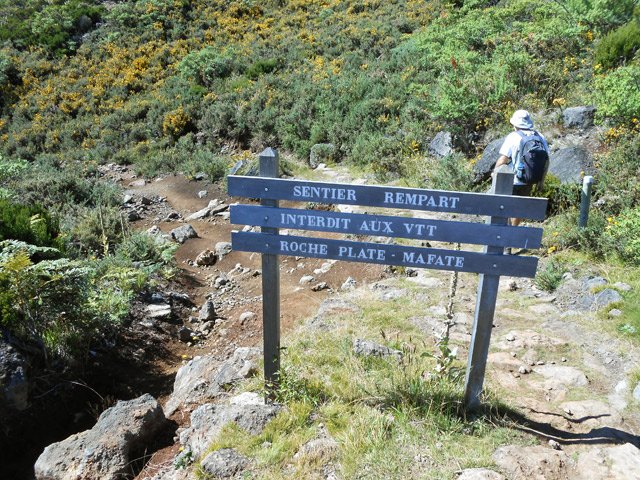 Les VTT ont leur trace un peu plus sur la gauche