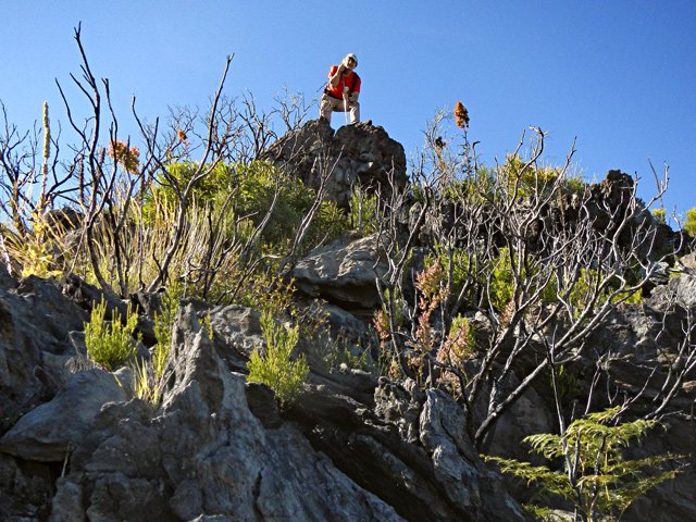 Fin de l'escalade du promontoire