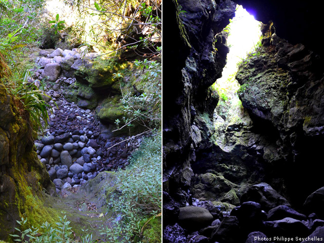 Plus bas, deux cascades infranchissables sans matériel
