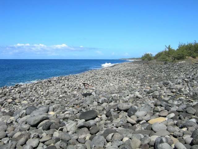 Toujours autant de galets bruyants tout au long de l'itnéraire
