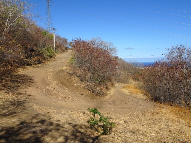 La piste finit par de très nombreux lacets