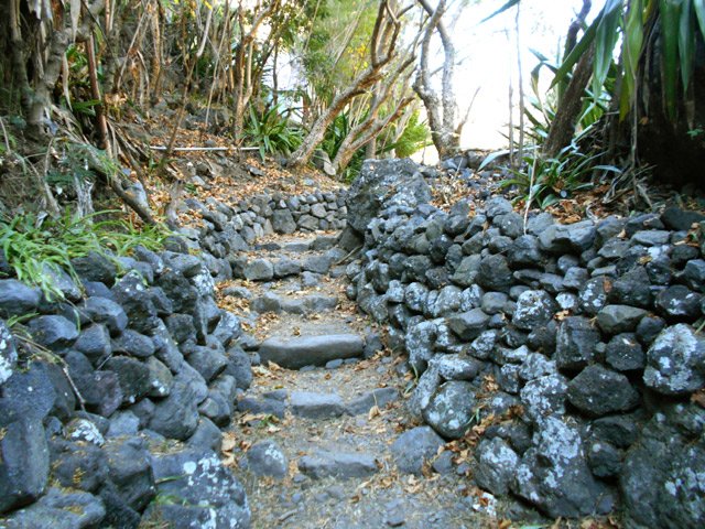Cet escalier marque l'arrivée proche à Grand Place