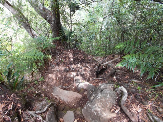 Certaines portions du sentier sont proches du vide
