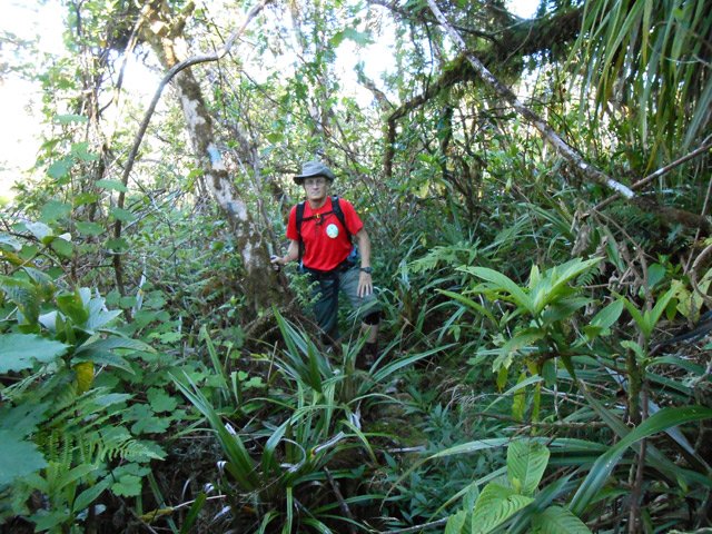 Le sentier est très étroit mais ne se perd jamais