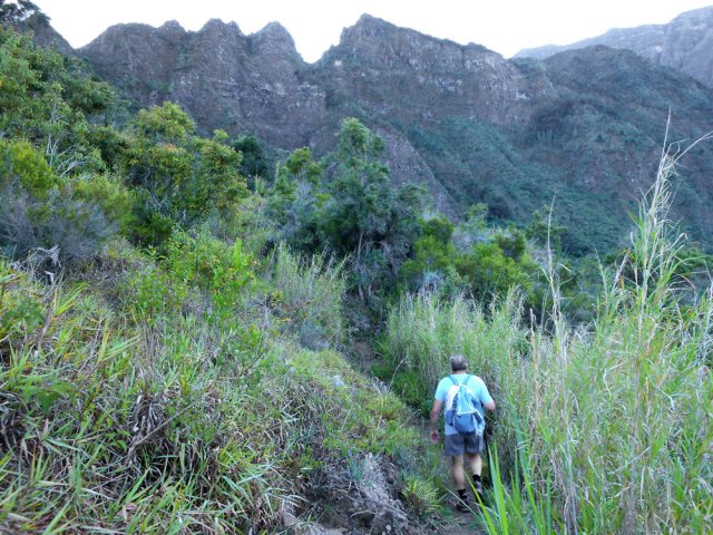 Début de la montée vers le col du Piton Morel