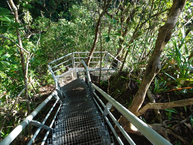 Un autre tronçon tout aussi pentu