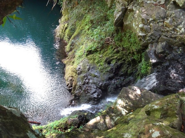 La cascade vue du haut, fin du sentier