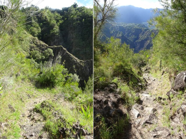 Début de la descente du Sentier de l'Îlet à Cordes