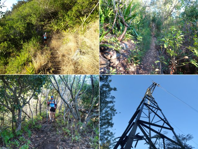 Jusqu'au gros pylône le sentier est agréable sans fortes pentes