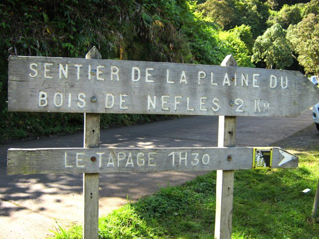 Indications correctes dès l'aire de pique-nique