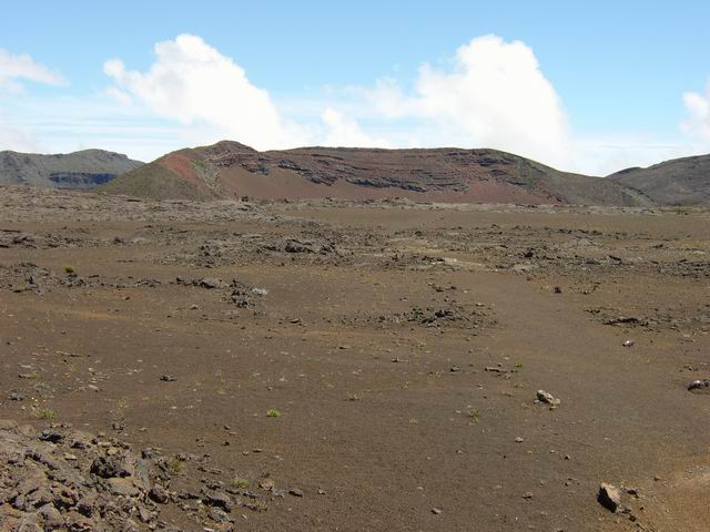 La Plaine des Sables a l'arrivée sur la route du Volcan
