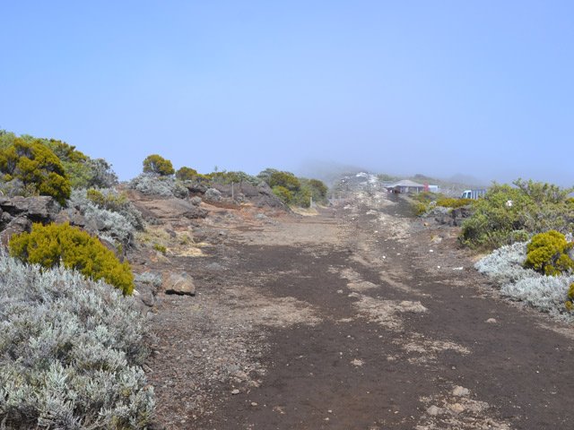 La descente vers le gîte après le belvédère du Pas de Bellecombe