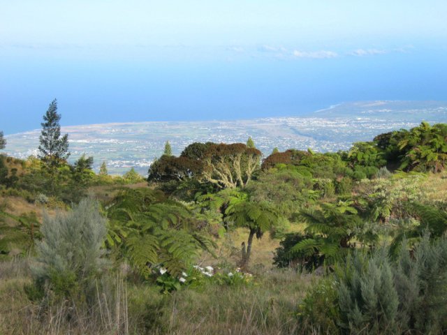 Panorama vers Saint-Pierre et l'océan