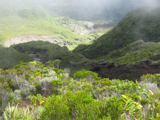 La fin de la Ravine de Grand Sable dans une espèce de canyon