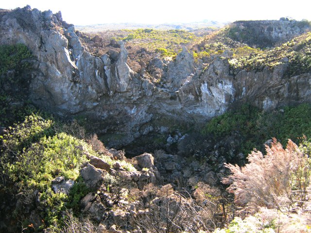 L'impressionnant cassé d'une cascade à sec