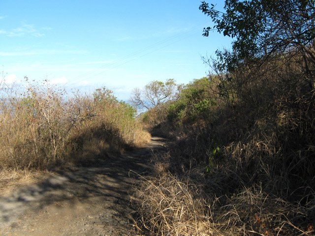 Très vite la route se transforme en piste