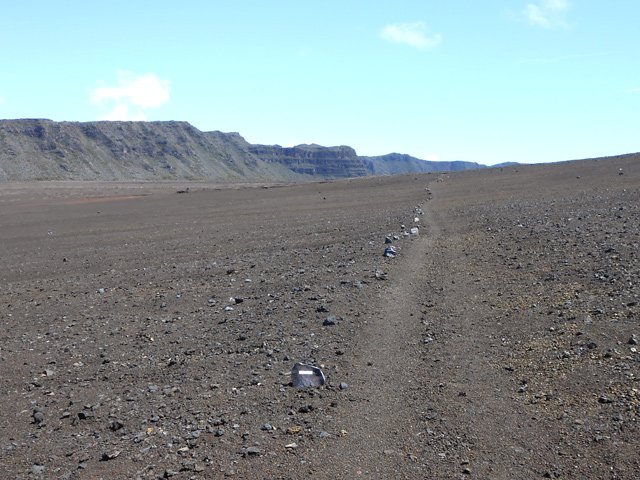 Le sentier menant à la route forestière du Volcan