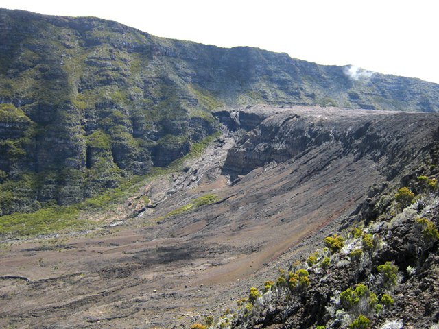 L'impressionnante coulée terminant la Plaine des Sables