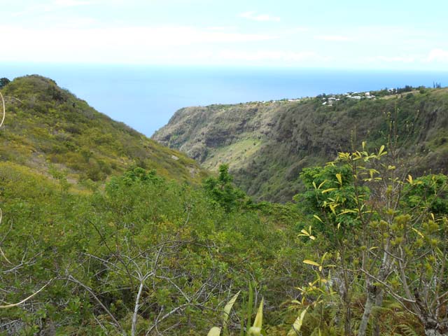 La vallée de la Ravine à Jacques juste avant la fin du parcours