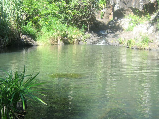 Le bassin Passage, en amont de la cascade des Hirondelles