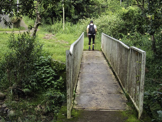 La passerelle sur la Ravine à Jacques
