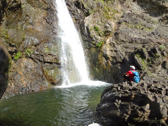 On peut même se baigner dans le dernier bassin