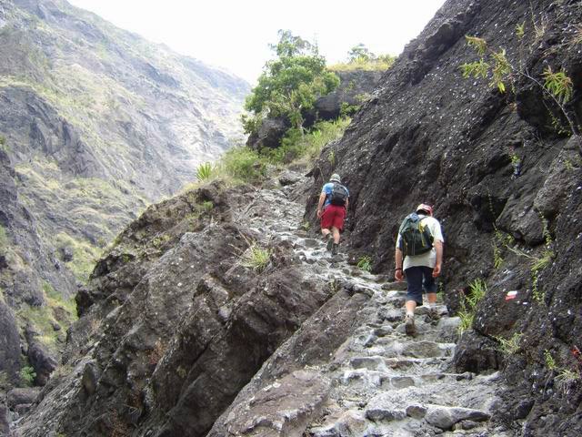 Début de la montée du Bronchard