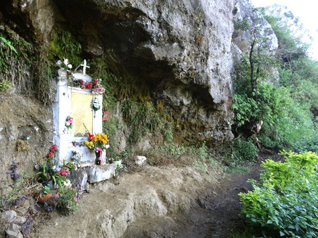 L'oratoire Sainte-Rita signe la fin proche de la remontée