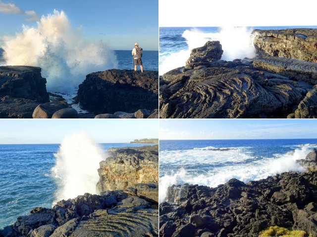 Spectacle assuré, même par mer calme