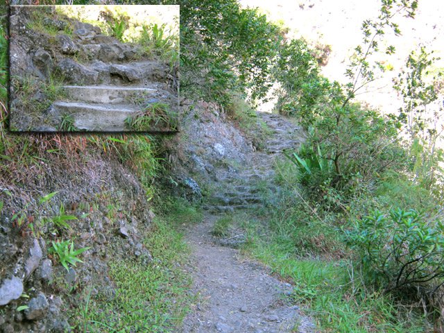 La remontée vers Grand Place comporte quelques marches pour faciliter les raidillons