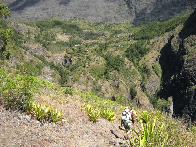 Forte descente sableuse du sentier Daverle