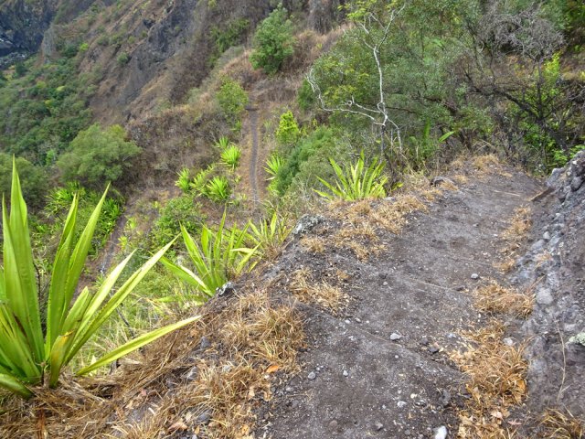 La plongée donne une idée de la montée qu'il faut affronter dans l'autre sens