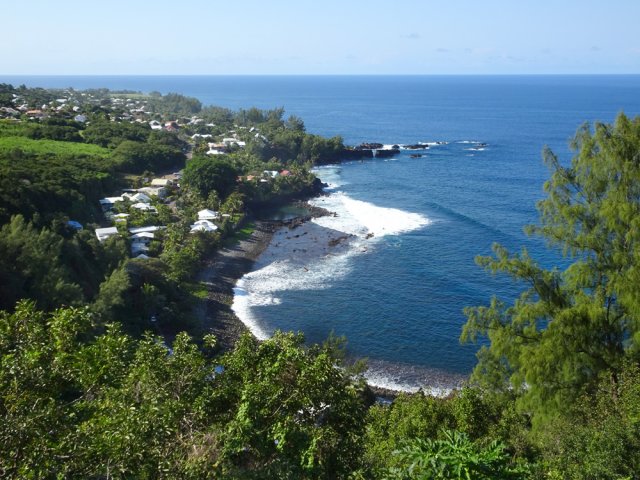 Superbe point de vue sur Manapany et sa plage