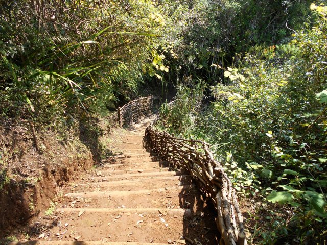 Le sentier a été très bien aménagé par endroits