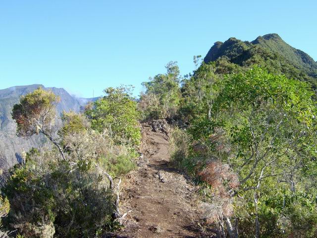 Difficile de creuser plus haut pour tracer le sentier