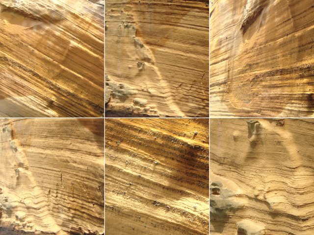 Plusieurs endroits de la haute falaise