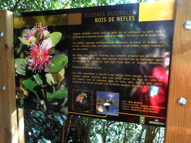 Les rares pancartes pédagogiques sont de très belle facture (mais pour combien de temps ?)