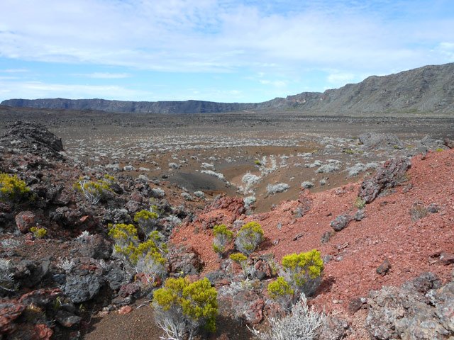 Le petit cratère qu'il faut contourner par la gauche