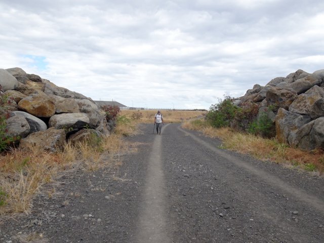 Les coureurs ont laissé des chemins non parallèles