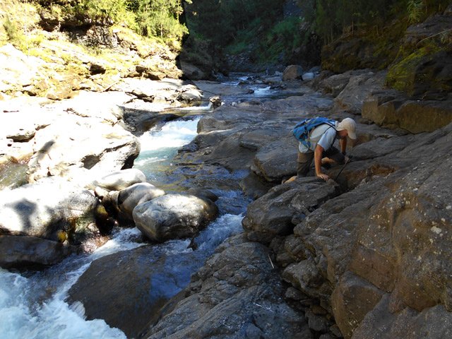 Très peu de passages délicats tout au long de la descente