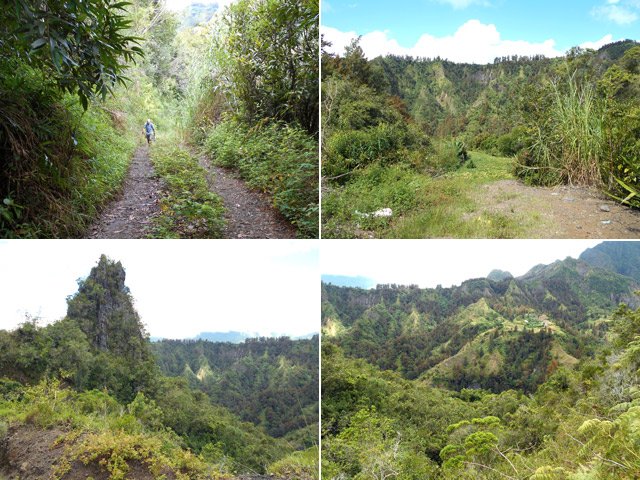 Quelques portions de la montée par la piste vers Mathurin