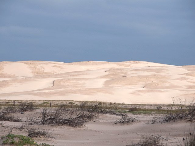 Début de la randonnée sur la dune