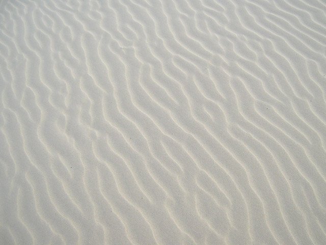 Travail du vent sur le sable