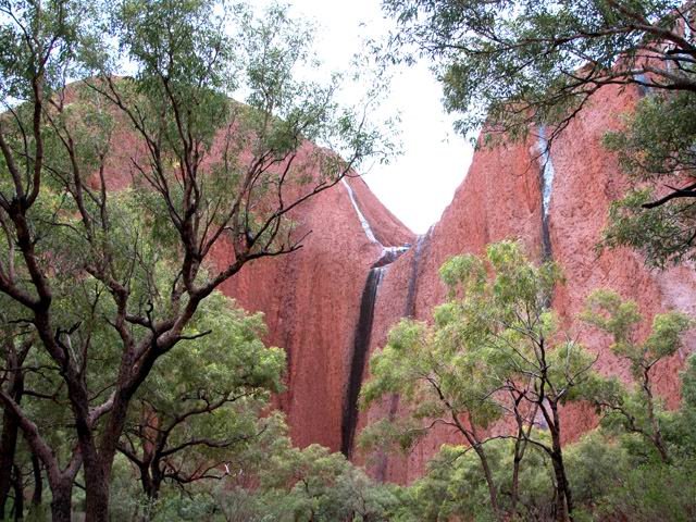 Une autre coulée noire laissée par l'eau