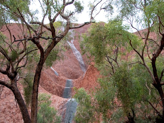Quand elle brille, la trace ressemble à de l'eau